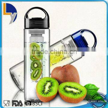 2016 New Design Product BPA Free Plastic Water Bottle Fruit Infuser With Lid