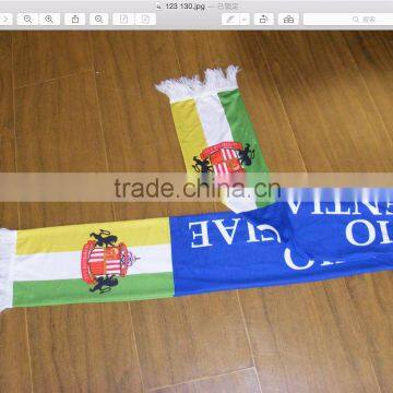 promotional polyester football fan print scarf