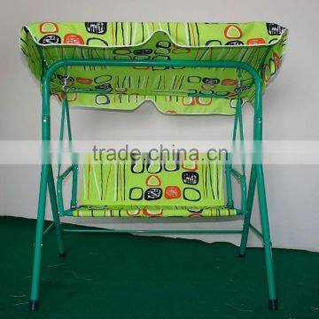 Garden swing Chair,3 seats Balcony swing chair with colorful cushion,Outdoor Color cotton swing chair XY-174