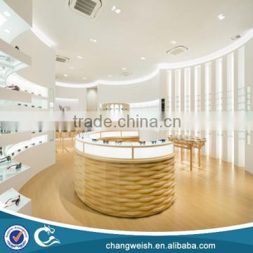 lighted glass display case,round glass display case for sunglass