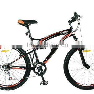 full suspension alloy mountain bike with customized paint