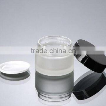 15ml,20ml,30ml & 50ml Size Stockable Round Shape Frosted Glass Jar For Face Cream photo-5