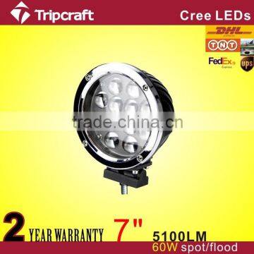 Auto parts round 60w led work light Offroad LED work lamp,4X4 led light 60w led driving light led headlight