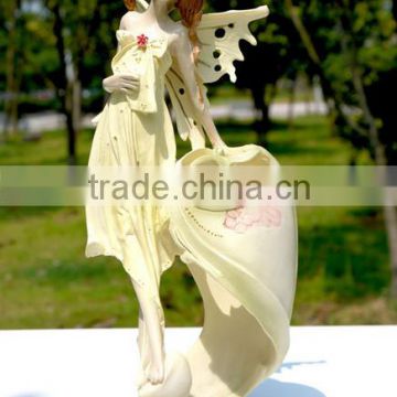 custom resin angel/fairy pen holder for gift