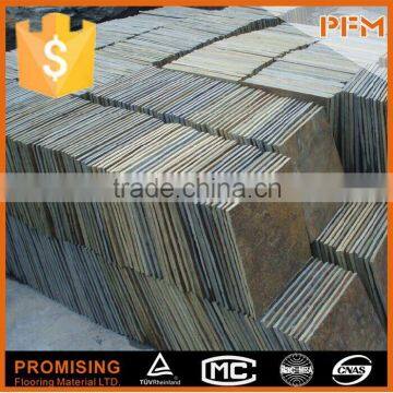 Villa external floor and wall decoration paving natural stone slate multicolor