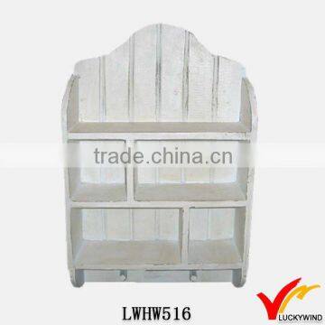 White tiered hot sales decorative wood shelf bracket
