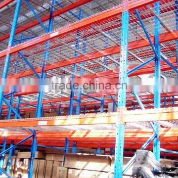 Heavy Duty Wire Mesh Deck Pallet Rack System photo-3