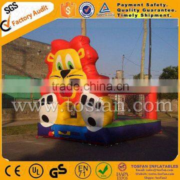 Kid size inflatable lion bounce house for outdoor A1112