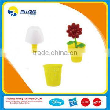 Indoor plastic toy flower pot toy table lampe toy mini trash toy