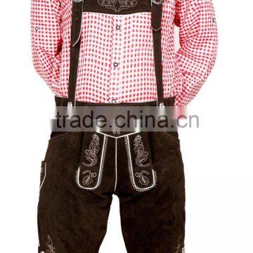 New Men Long soft sheep leather BAVARIAN LEDERHOSEN