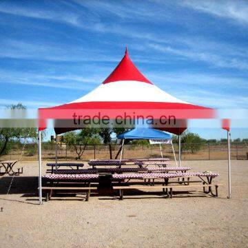 Chinese supplier high quality 6 x 6 m red and white pvc tent , big outdoor wedding tent,swimming pool tent ,canopy ,