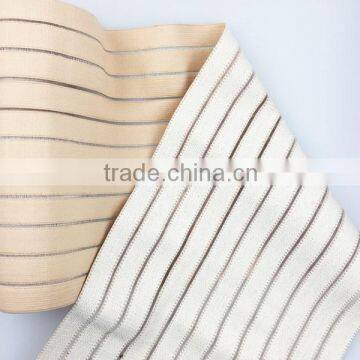 Beige wide elastic for belt making