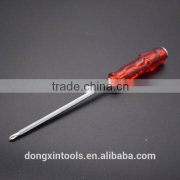 Two-way and magnetic screwdriver with long pole