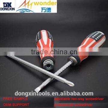 Three color American Type two-way screwdriver/phillips slotted screwdriver