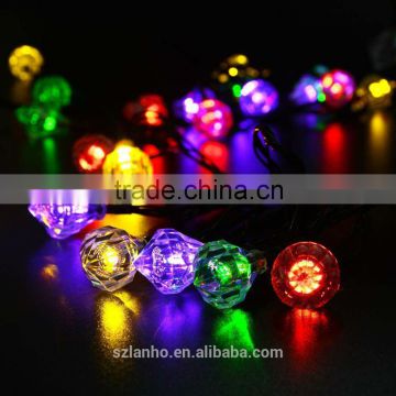 2015 New hot Solar Powered 20 LED Diamond Christmas Lights