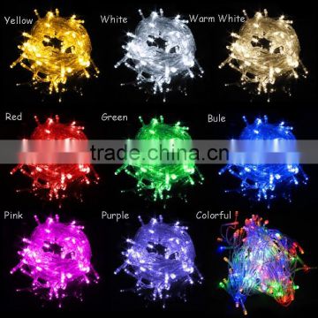 led string light 10M 100leds AC220V colorful holiday led lighting waterproof outdoor decoration light Xmas Garland