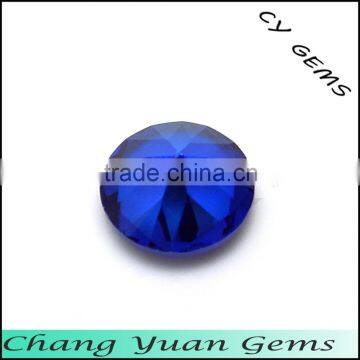 Dark Blue Color Round Shape Synthetic Spinel photo-3