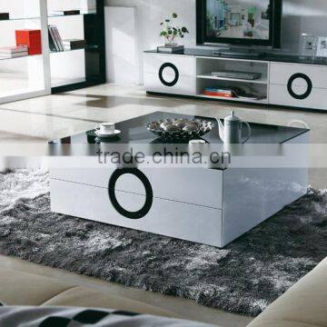 2014 Brand New High Shinny Fashional Square Marble Top Coffee Table photo-1