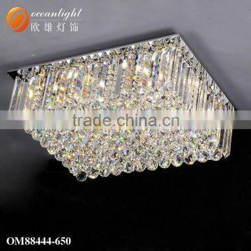 Crystal Ceiling Lamp Best K9 Crystal Iron Base Material Chrome Finshed Chandelier Ceiling Lamp for Bedroom Deco OM88444 photo-2