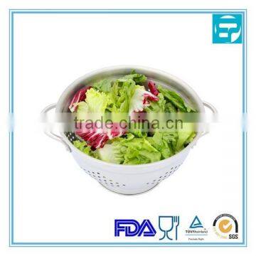 stainless steel resturant empty fruit basket with handle