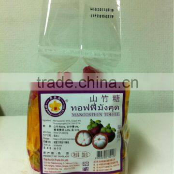 Toffee Mangosteen flavor from Thailand [ Thai toffee snacks ]