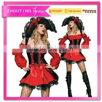 CSW5216 Pirate queen costume for Halloween cosplay party uniform