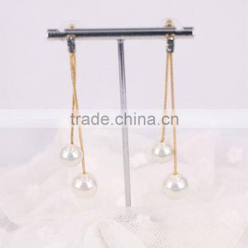 Simple Gold Earring Designs For Women, Natural Pearl Beads Jewelry Stud Earring