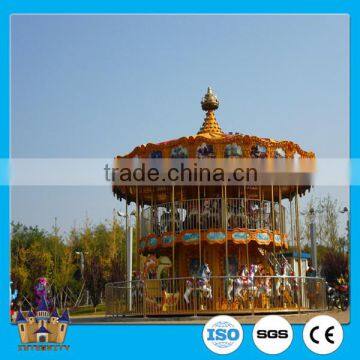 direct manufacturer! amusement park new design double-deck carousel /merry go round / animal equipment