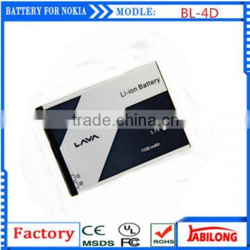 BL-4D 1200mAh flat lithium battery for NOKIA N97mini N8 E5 E7 702T T7-00 T7 N5 808