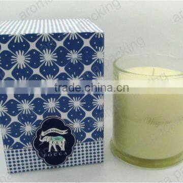 custom design beautiful luxury candle box packing for glass candle jar with scented candle