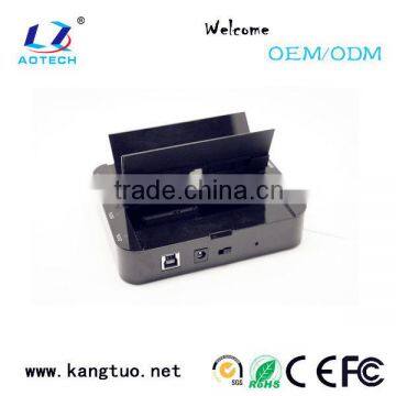 For both 2.5''/3.5'' 2 bay SATA to USB3.0 hard disk docking station