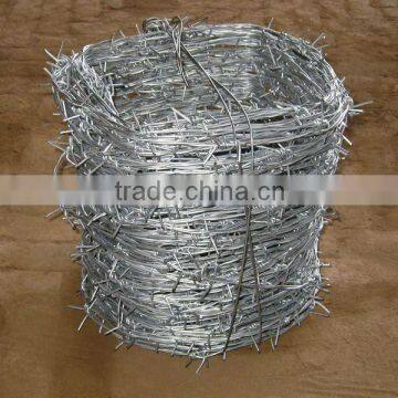 Anping manufacturer double strand barbed wire factory price standard length per roll