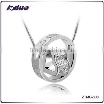 Fashion Jewelry Heart Crystal Necklace