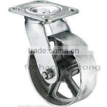 Bear High Temperature Metal Silver Heavy Duty Swivel Caster Wheel