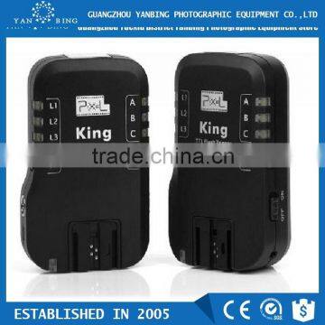 High quality Pixel king wireless TTL 2.4G Hz remote flash trigger for dslr camera