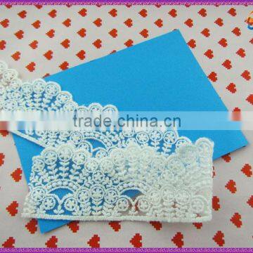 Beautiful scallop embroidery crochet wholesale lace fabric