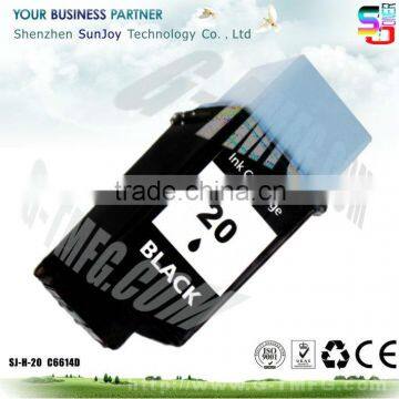 Wholesale Printer Ink Cartridge Compatible C6614D 20 for HP Deskjet 600 series HP Deskjet 610c Printer Deskjet 656cvr