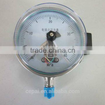 Stainless Steel Magnetic Electric Contact Pressure Gauge photo-3