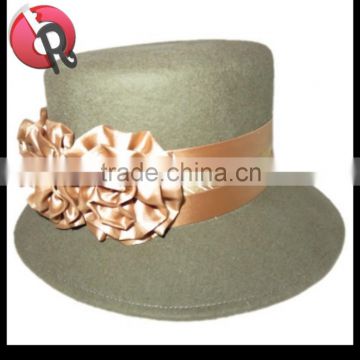 lady women plain church hats