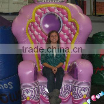 Inflatable Princess Chair/King Chair customized