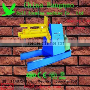 5 tons hydraulic decoiler with pressing arm