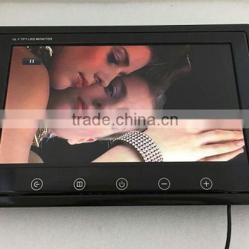 good quality widescreen motorized mini 10 inch tft lcd car tv monitor