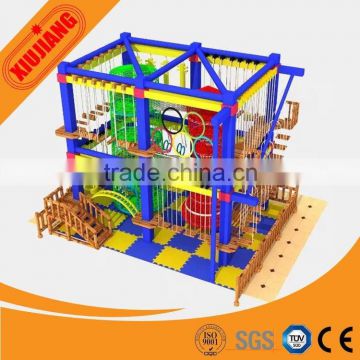 New project indoor climbing net playground, Jungle gym/ Obstacle course