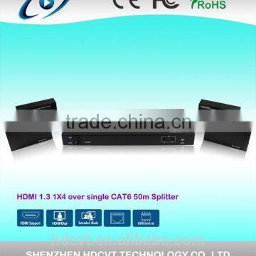 Good quality HDMI 1 x 4 over single CAT6 50m splitter