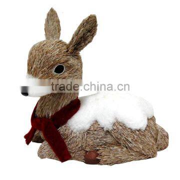 24cm artificial grass DEER christmas ornament DECORATION