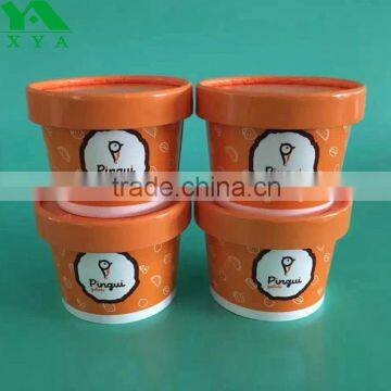 Dessert Gelato Paper Cups With Paper Lids