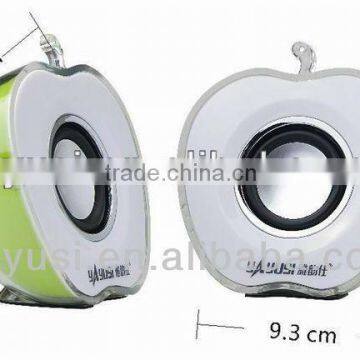 usb mobile phone speaker lovely apple shape