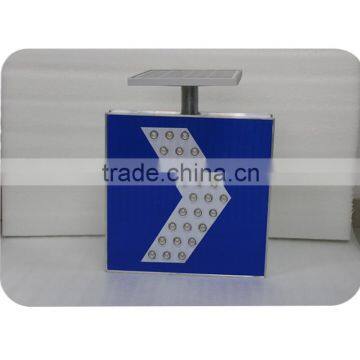 Aluminum High Way Portable Solar Power Led Flashing Traffic Sign