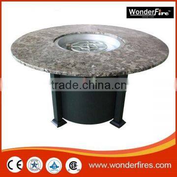 Outdoor fire pit table/patio heater/SUS drop in pan/fireglass/NG conversion kit/cover