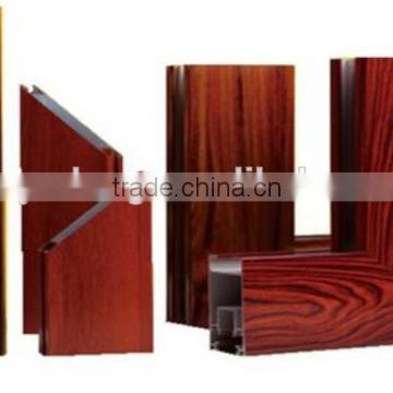 China manufactured customized wood- grain series aluminum sliding window frames profile